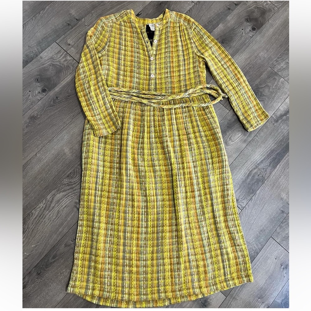 Ace & Jig Grace Dress in Amber, size Large